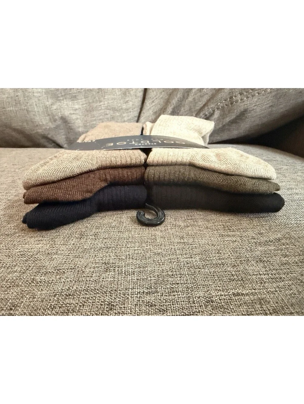 Gold Toe Stanton Cotton Crew Socks 6 Pairs Mens Size 6-12.5